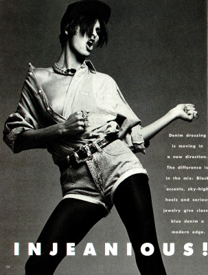 Linda Evangelista ~ US Harper&#039;s Bazaar June 1990 by Francesco Scavullo