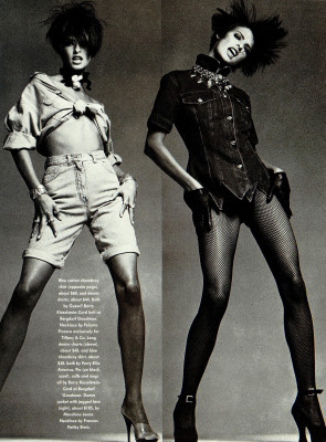 Linda Evangelista ~ US Harper&#039;s Bazaar June 1990 by Francesco Scavullo
