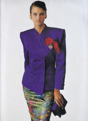 Linda Evangelista for Escada FW 1989