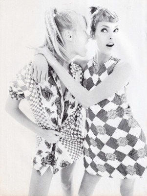 Linda Evangelista & Claudia Schiffer for Gianni Versace SS1994 by Steven Meisel
