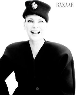 Linda Evangelista for Harper Bazaar US by Anthony Seklaoui