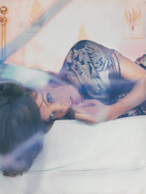 Linda Evangelista for Elle Korea January 2004 by  Stephane Sednaoui