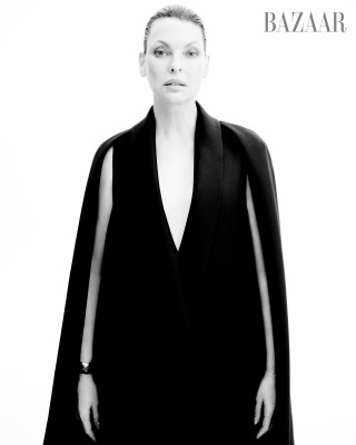 Linda Evangelista for Harper Bazaar US by Anthony Seklaoui