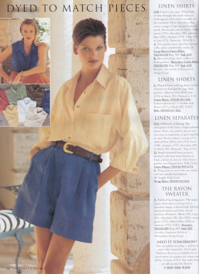 Linda Evangelista for Victoria's Secret spring 1993