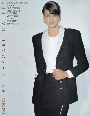 Linda Evangelista for Escada 1989
