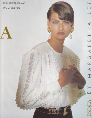 Linda Evangelista for Escada 1989