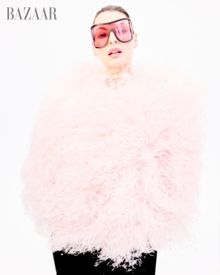 Linda Evangelista for Harper Bazaar US by Anthony Seklaoui