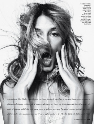 Linda Vojtova ~ Elle Italia May 2011 by Mark Pillai