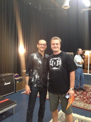 Linkin Park - Chester Bennington at STP Rehearsal in North Hollywood 09/01/2013 
