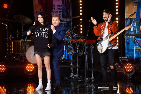 Linkin Park - Mike Shinoda at The Late Late Show with James Corden 11/01/2018