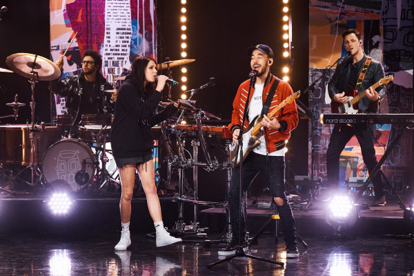 Linkin Park - Mike Shinoda at The Late Late Show with James Corden 11/01/2018