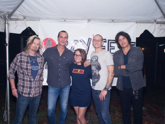 Linkin Park - Chester Bennington with STP at BayFest in Mobile, Alabama 10/03/14