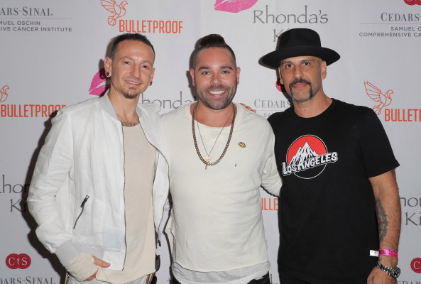 Linkin Park - Chester Bennington at Rhonda&#039;s Kiss Concert in LA 11/03/2016