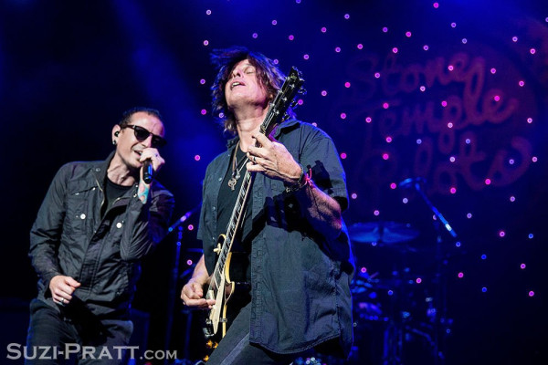 Linkin Park - Chester Bennington with STP in Seattle, Washington 04/08/2015
