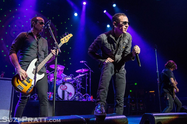 Linkin Park - Chester Bennington with STP in Seattle, Washington 04/08/2015
