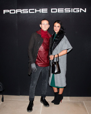 Linkin Park - Chester Bennington at Mercedes-Benz Fashion Week in NY 02/09/2014