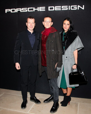 Linkin Park - Chester Bennington at Mercedes-Benz Fashion Week in NY 02/09/2014