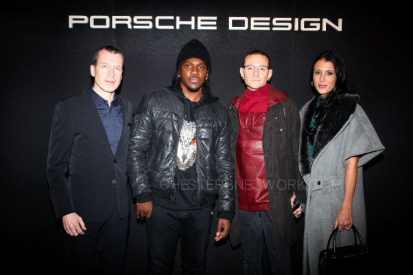 Linkin Park - Chester Bennington at Mercedes-Benz Fashion Week in NY 02/09/2014