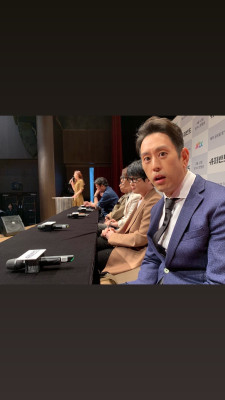 Linkin Park - Joe Hahn at Super Band Press Conference in Seoul 04/11/2019