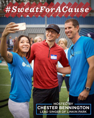 Linkin Park - Chester Bennington at Sweat for a Cause 12/11/2016