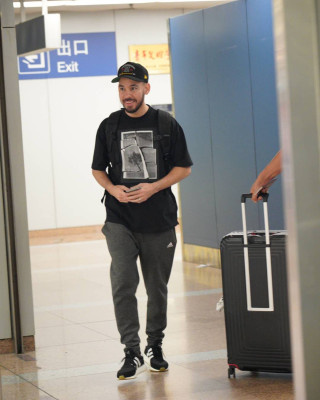 Linkin Park - Mike Shinoda at Airport in Beijing, China 08/12/2018