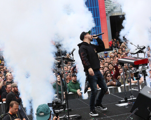 Linkin Park - Mike Shinoda at Weenie Roast KROQ in Los Angeles 05/12/2018