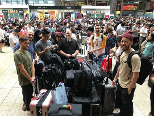 Linkin Park - Mike Shinoda in Airport in Beijing, China 08/13/2018