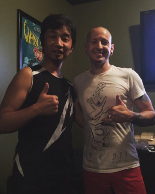 Linkin Park - Chester Bennington at Let It Die E3 in LA 06/14/2016