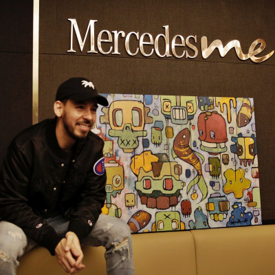 Mike Shinoda at Opening of the Mercedes me store in Shanghai 04/14/2018