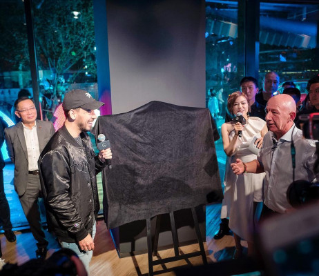 Mike Shinoda at Opening of the Mercedes me store in Shanghai 04/14/2018