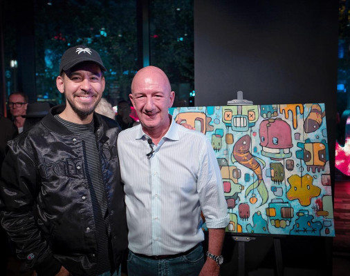 Mike Shinoda at Opening of the Mercedes me store in Shanghai 04/14/2018