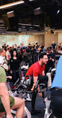Linkin Park - Mike Shinoda at Space Cycle in Shanghai 04/15/2018