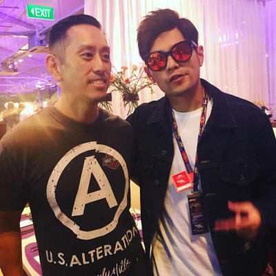Linkin Park - Joe Hahn at Formula 1 Grand Prix in Singapore 09/16/2018