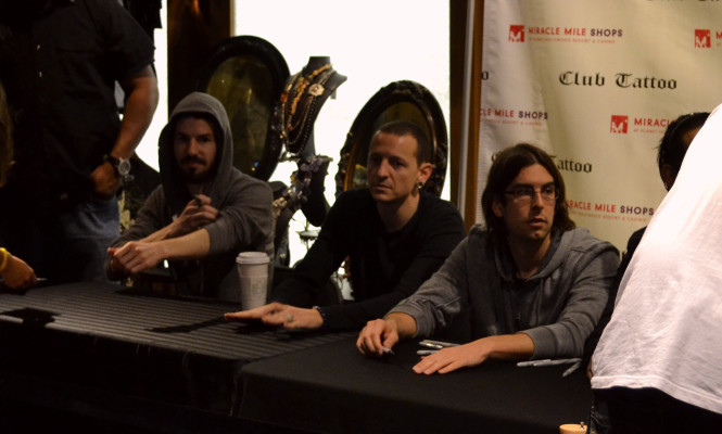 Linkin Park - Autograph signing at Club Tattoo in Las Vegas 02/19/2011