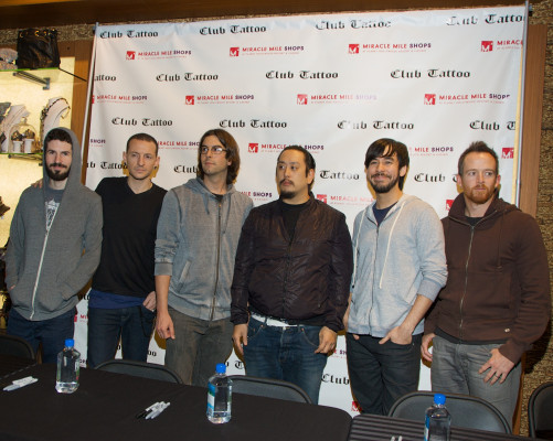 Linkin Park - Autograph signing at Club Tattoo in Las Vegas 02/19/2011