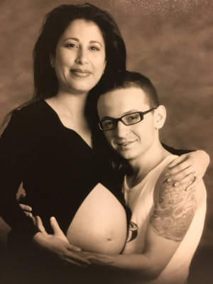 Linkin Park - Chester Bennington with wife Samantha (2002)