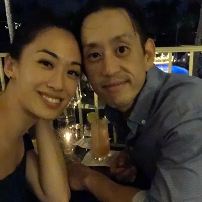 Linkin Park - Joe Hahn with wife Heidi at Wedding Anniversary 10/21/2018