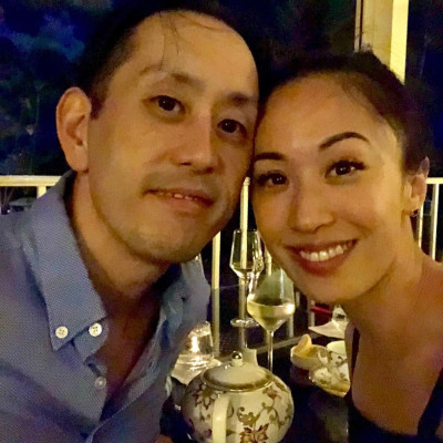Linkin Park - Joe Hahn with wife Heidi at Wedding Anniversary 10/21/2018