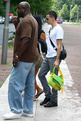 Linkin Park - Chester Leaving the Ritz Carlton Hotel in Berlin 07/21/2009