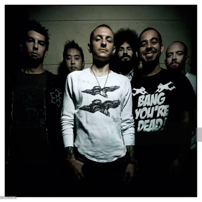 Linkin Park - Elevator Photoshoot in Paris 04/26/2007