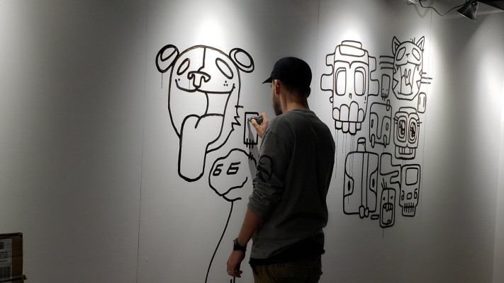 Linkin Park - Mike Shinoda at Pop Art Photo Show in Santa Monica 09/27/2018