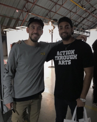 Linkin Park - Mike Shinoda at Pop Art Photo Show in Santa Monica 09/27/2018
