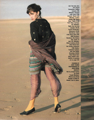 Lisa Barbuscia ~ COSMOPOLITAN UK Jan 1989 by JEAN-PIERRE MASCLAT
