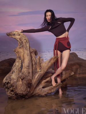 Liu Wen for Vogue China April 2025 by Sean+Seng