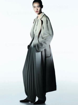 Liu Wen for Giorgio Armani FW 2025 by Karim Sadli