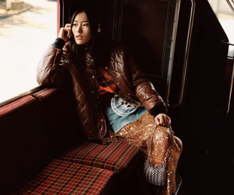 Liu Wen for Rabanne F/W 2024 Campaign