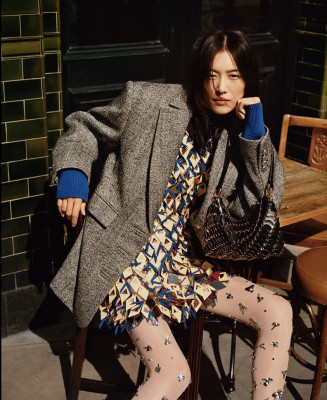 Liu Wen for Rabanne FW 2024 Campaign