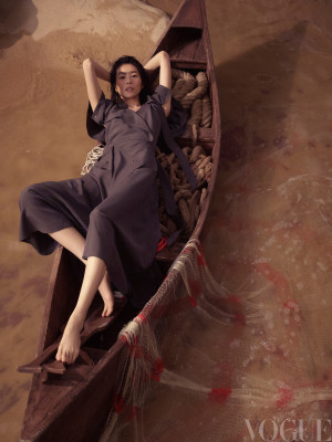 Liu Wen for Vogue China April 2025 by Sean+Seng