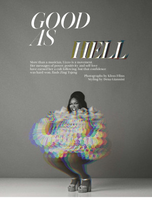 LIZZO in Vogue Magazine, December 2019