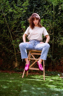 Lucie Bourdeu - T-shirt &amp; Jeans Photoshoot | August 02, 2021